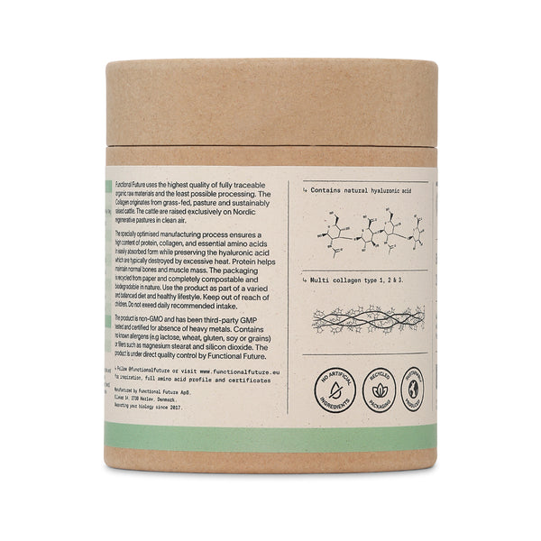 Organic Bone Broth Collagen with Hyaluronic Acid (Powder & Capsules)