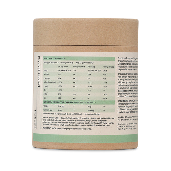 Organic Bone Broth Collagen with Hyaluronic Acid (Powder & Capsules)