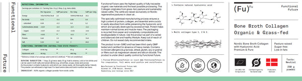 Organic Bone Broth Collagen with Hyaluronic Acid (Powder & Capsules)